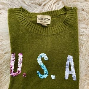 WILDFOX White Label S/S USA sweater